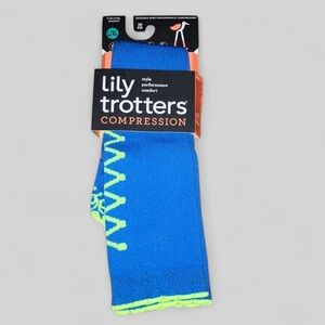 Lily Trotters Course It Blue Compression Women’s Sz L/XL NWT